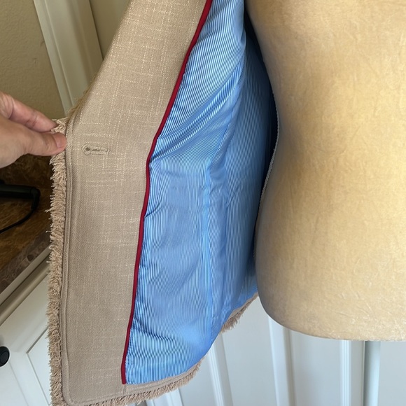 Tommy Hilfiger light beige blazer, sz 4 - Picture 5 of 6